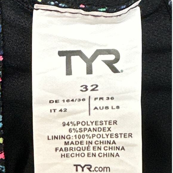 TYR Women's Ardent Diamondfit One Piece Performance Swimsuit Neon Colors Size 32 - Picture 8 of 9